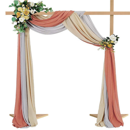 Heavy Duty Square Wedding Arch Wooden Backdrop Stand Balloon Floral Arch Frame.
