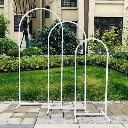 Fin Set Of 3 Wedding Arch Balloon Frame Metal Arch Backdrop Stand Birthday Party.