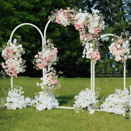 Fin Set Of 3 Wedding Arch Balloon Frame Metal Arch Backdrop Stand Birthday Party.