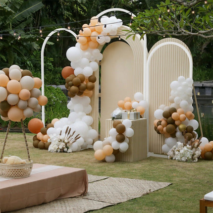 Fin Set Of 3 Wedding Arch Balloon Frame Metal Arch Backdrop Stand Birthday Party.