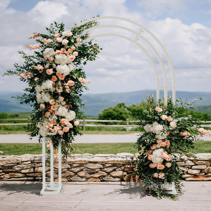 Heavy Strong Metal Wedding Arch Garden Arbor Floral Backdrop Stand Indoor Outdoor.