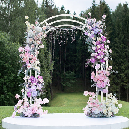 Heavy Strong Metal Wedding Arch Garden Arbor Floral Backdrop Stand Indoor Outdoor.