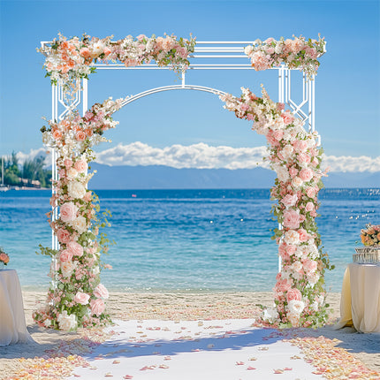 Fin 2.5M Oversized Metal Wedding Arch Stand Proposal Birthday Party Banquet Decor.