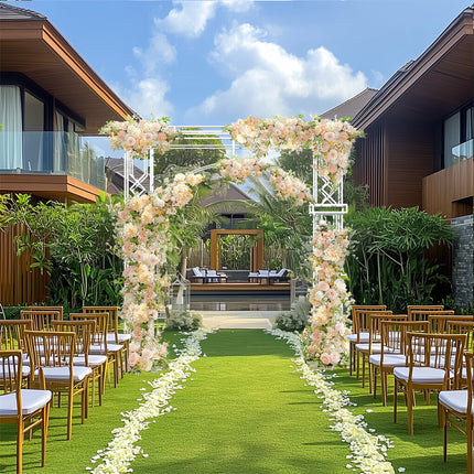 Fin 2.5M Oversized Metal Wedding Arch Stand Proposal Birthday Party Banquet Decor.