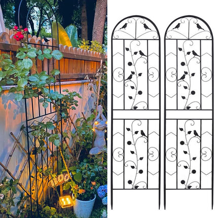 Garden Trellis Climbing Plant Support Patio Wire Lattice Grid Panel Stake Fence.