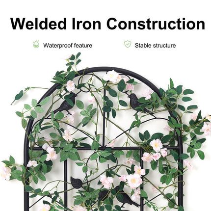 Garden Trellis Climbing Plant Support Patio Wire Lattice Grid Panel Stake Fence.