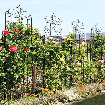 2 Pcs Large Metal Garden Trellis for Outdoor Yard & Patio.