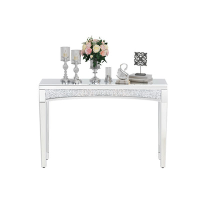 Crushed Diamond Mirrored Console Table Entrance Furniture.