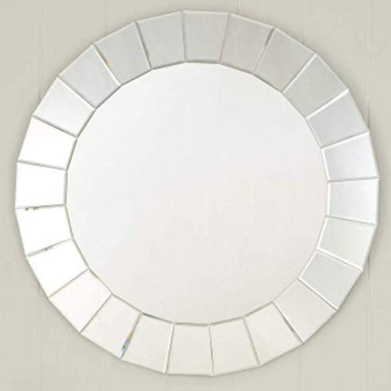 Ultra-modern Round Accent Mirror Venetian Ornate Mirror Decorative Wall Mirror.