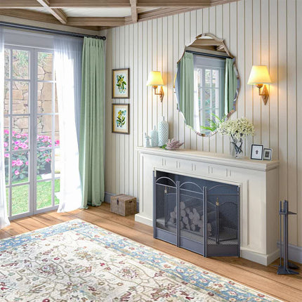 Beveled Silver Oval Wall Mirror Versatile Frameless Design for Vertical or Horizontal Display.