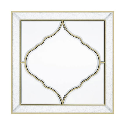 High-grade Unique Decorative Accent Mirror Elegant Square Wall Silver HD Mirror.
