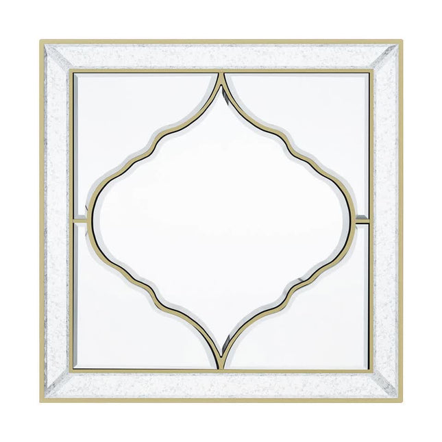 High-grade Unique Decorative Accent Mirror Elegant Square Wall Silver HD Mirror.
