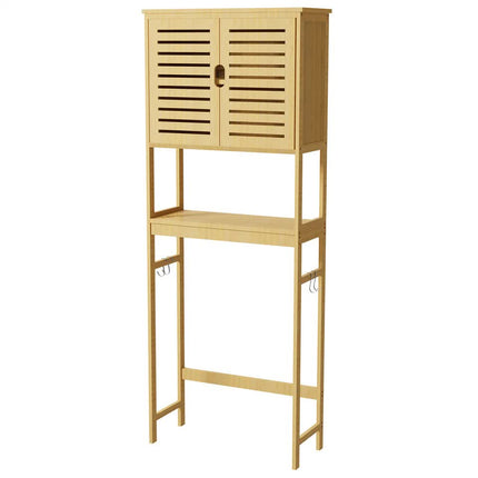 4-Tier Bamboo Bathroom Toilet Storage Rack.