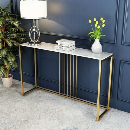 Golden Console Table for Hallway Entryway.