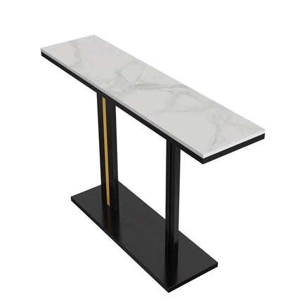 Heavy Duty Marble Entry Console Table Extra Large Sofa Table Accent Furniture.