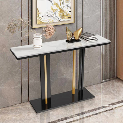 Heavy Duty Marble Entry Console Table Extra Large Sofa Table Accent Furniture.
