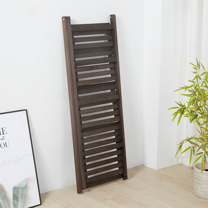 Retro 4 Tier Wooden Ladder Bookcase Folding Book Shelf Plant Stand Storage Rack.