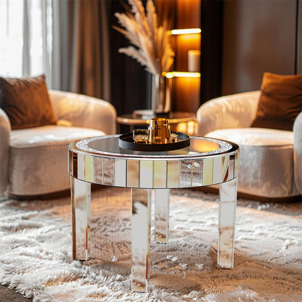 XXL Bling Mirrored Crystal Coffee Table.