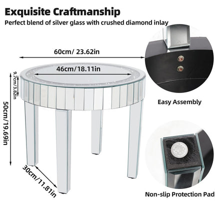 XXL Bling Mirrored Crystal Coffee Table.