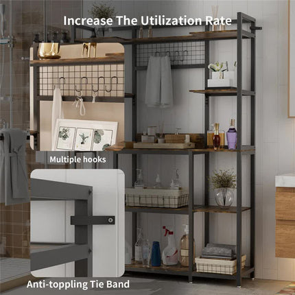 XXL Large Kitchen Bakers Rack Freestanding Microwave Stand Kitchen Storage Shelf.