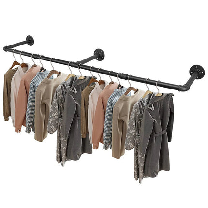 Adjustable Wall-Mounted Clothes Rack (90–180 cm).