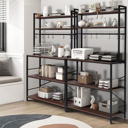 Versatile 5 Tier Kitchen Storage Shelf Stylish and Functional Bakers Rack.