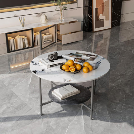 2-Tier Sintered Stone Coffee Table.