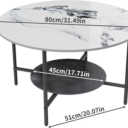 2-Tier Sintered Stone Coffee Table.