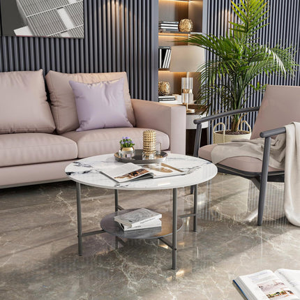 2-Tier Sintered Stone Coffee Table.