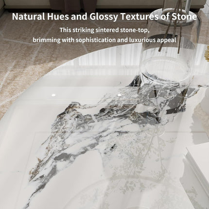 2-Tier Sintered Stone Coffee Table.