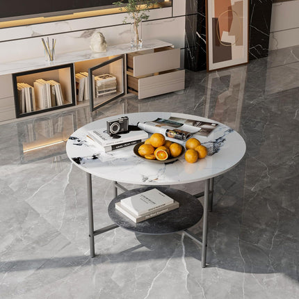 2-Tier Sintered Stone Coffee Table.