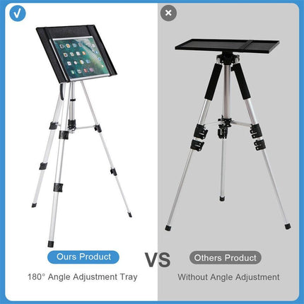 Universal Projector Tripod Laptop Floor Stand DJ Equipment Holder with Plate.