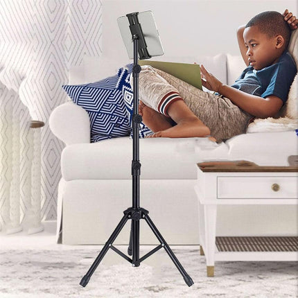 Adjustable 4.7-12.9" Stable Tripod Floor Stand Lazy Tablet Mount Holder for iPad.