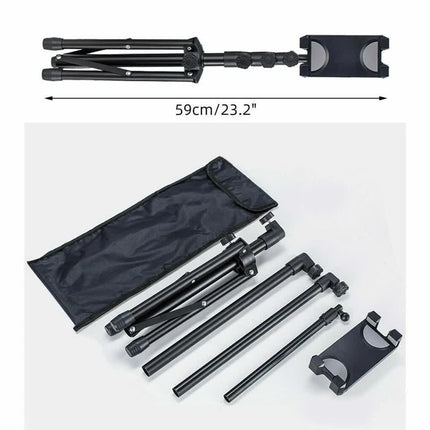 Adjustable 4.7-12.9" Stable Tripod Floor Stand Lazy Tablet Mount Holder for iPad.