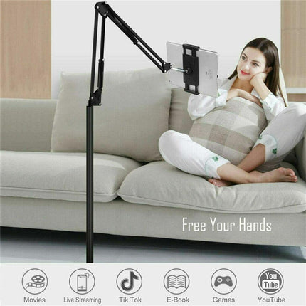 360 Tablet Floor Stand Adjustable 5-12.9 Inch Overhead Phone Desktop Holder.