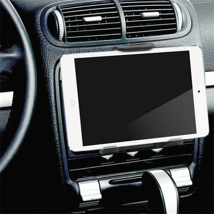 Universal Adjustable Tablet Mount Car CD Slot Holder 2in1 Fit 3.5-10.5" iPad GPS.