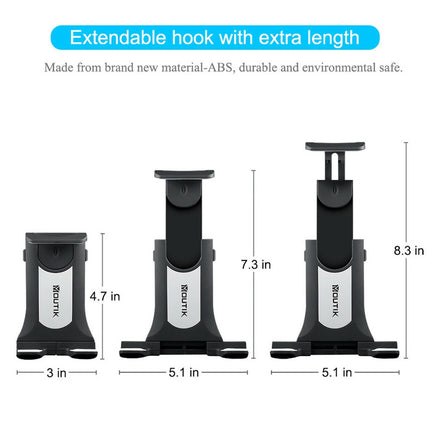 Universal Adjustable Tablet Mount Car CD Slot Holder 2in1 Fit 3.5-10.5" iPad GPS.