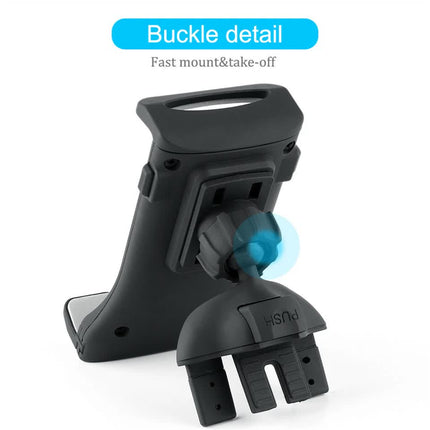 Universal Adjustable Tablet Mount Car CD Slot Holder 2in1 Fit 3.5-10.5" iPad GPS.
