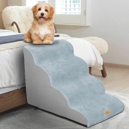 4 Step Curved Dog Ramp Stairs for Training.