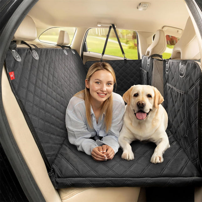 Large Dogs Back Seat Extender Waterproof Dog Hammock Car Seats with Hard Bottom.