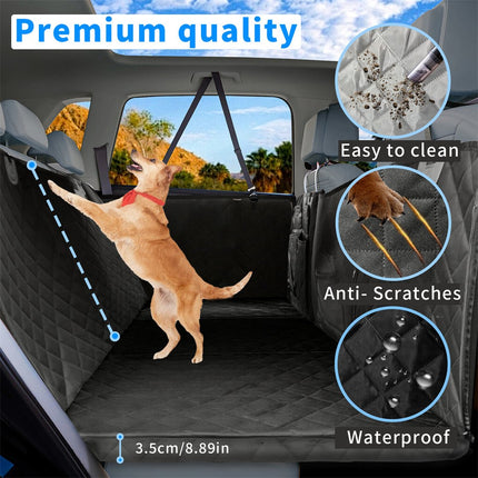 Large Dogs Back Seat Extender Waterproof Dog Hammock Car Seats with Hard Bottom.
