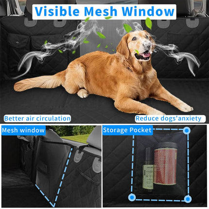 Large Dogs Back Seat Extender Waterproof Dog Hammock Car Seats with Hard Bottom.