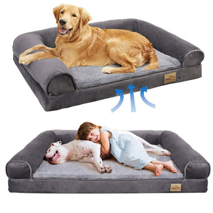 Xxxl Human-Sized Dog Bed Washable Orthopedic Pet Bed Bean Bag With Soft Blanket.