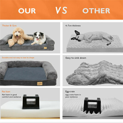 Xxxl Human-Sized Dog Bed Washable Orthopedic Pet Bed Bean Bag With Soft Blanket.