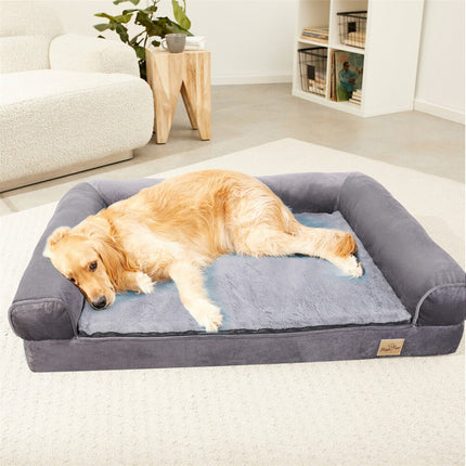 Xxxl Human-Sized Dog Bed Washable Orthopedic Pet Bed Bean Bag With Soft Blanket.