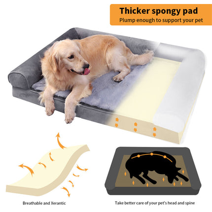 Xxxl Human-Sized Dog Bed Washable Orthopedic Pet Bed Bean Bag With Soft Blanket.