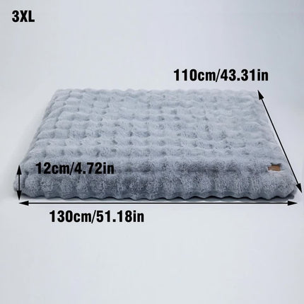 Plush Dog Crate Bed with Non Slip Base and Removable Cover.