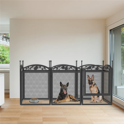 3 in 1 Dog Playpen Extra Large Dog Whelping Fence DIY Shape Garden Fence Barrier.