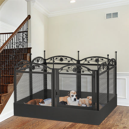 3 in 1 Dog Playpen Extra Large Dog Whelping Fence DIY Shape Garden Fence Barrier.