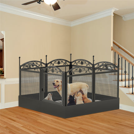 3 in 1 Dog Playpen Extra Large Dog Whelping Fence DIY Shape Garden Fence Barrier.